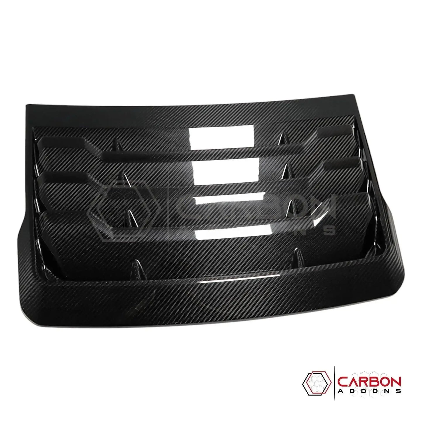 Real Carbon Fiber Hood Vent Cover For F150 Raptor 2015-2020