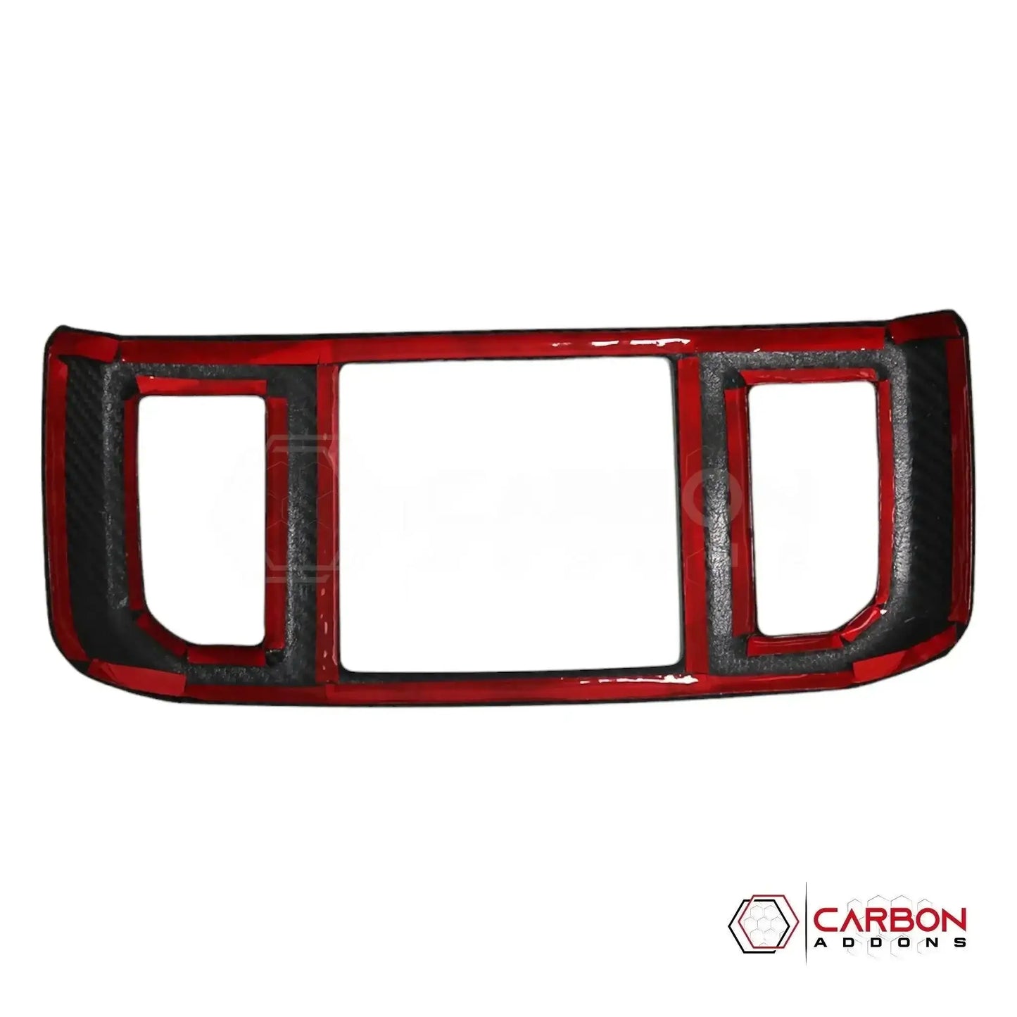 Real Carbon Fiber Rear Seat AC Vent Trim Cover For F150 2015-2020