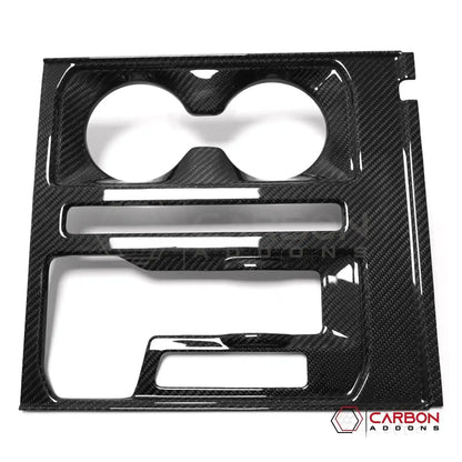 Real Carbon Fiber Center Console Cover for 2021+ Ford F-150