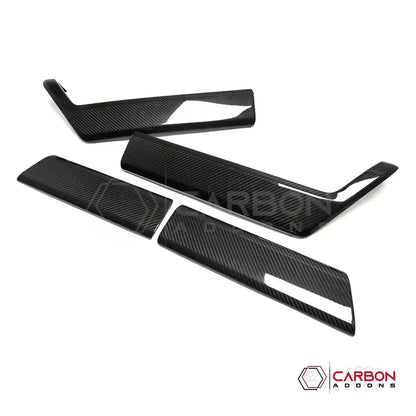 Real Carbon Fiber Door Panel Trim Covers for 2021+ Ford F-150