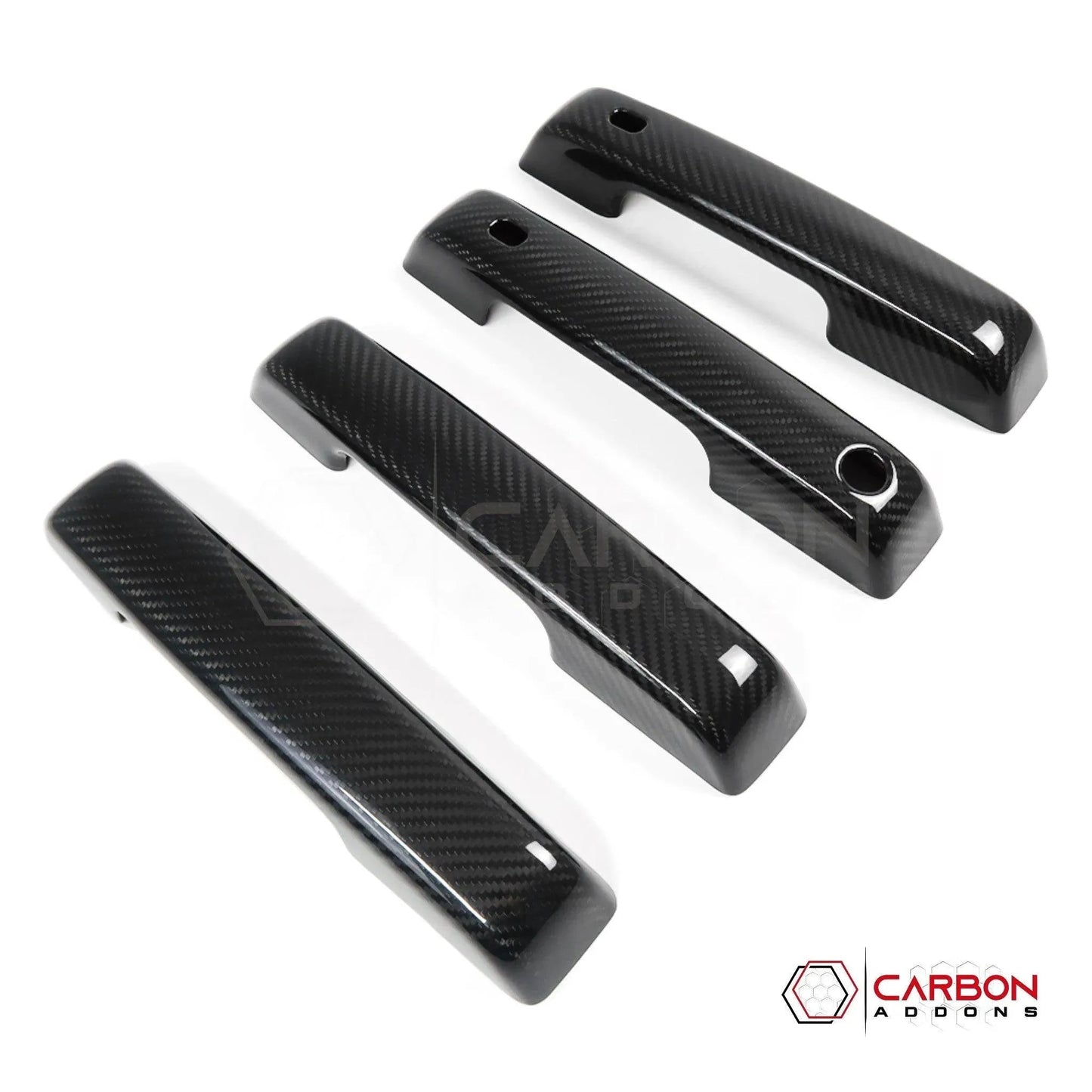 F150 2021-Up Exterior Door Handles Hard Carbon Fiber Covers