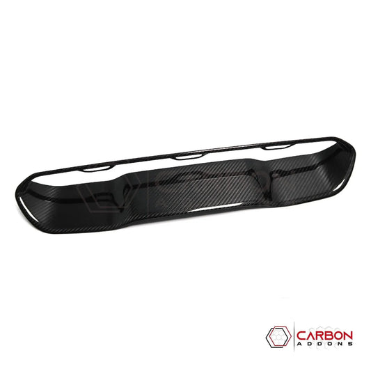 RAM TRX/RHO Hood Center Vent Trim Hard Carbon Fiber Cover
