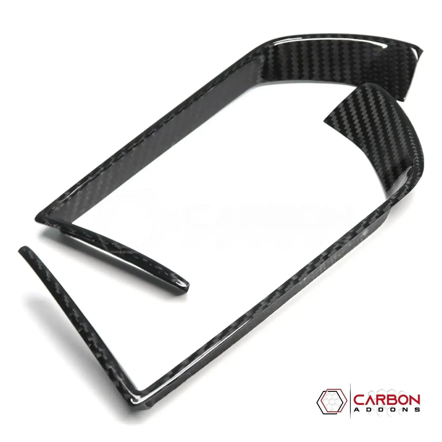 2019+ RAM 1500/TRX/RHO Infotainment Screen AC Vent Trim Hard Carbon Fiber Cover