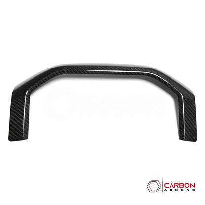 2019+ RAM 1500/TRX/RHO Interior Rear Cup Holder Trim Hard Carbon Fiber Cover