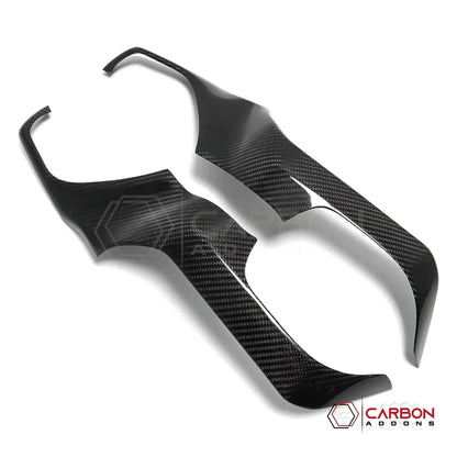 2019+ RAM 1500/TRX/RHO Radio Infotainment Screen Side Trim Hard Carbon Fiber Cover