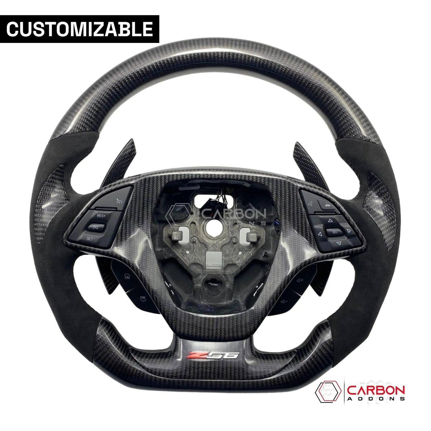 [Complete] Custom Carbon Fiber Steering Wheel C7 Corvette Stingray/Z06/Grand Sport 2014-2019