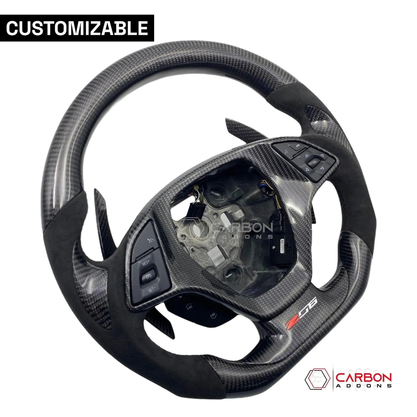 [Complete] Custom Carbon Fiber Steering Wheel C7 Corvette Stingray/Z06/Grand Sport 2014-2019