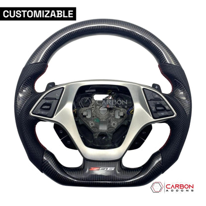 [Complete] Custom Carbon Fiber Steering Wheel C7 Corvette Stingray/Z06/Grand Sport 2014-2019