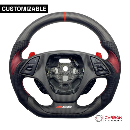 [Complete] Custom Carbon Fiber Steering Wheel C7 Corvette Stingray/Z06/Grand Sport 2014-2019