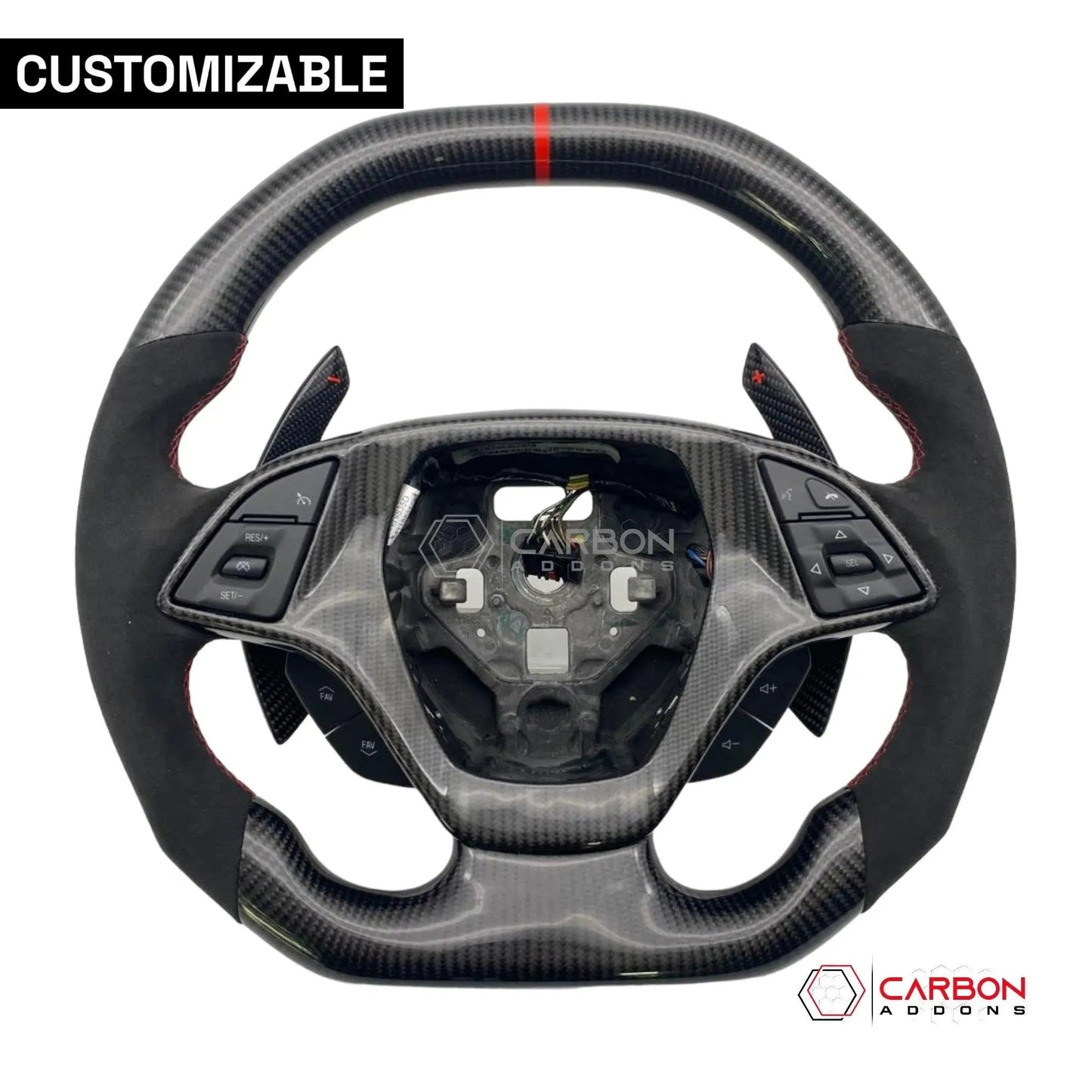 [Complete] Custom Carbon Fiber Steering Wheel C7 Corvette Stingray/Z06/Grand Sport 2014-2019