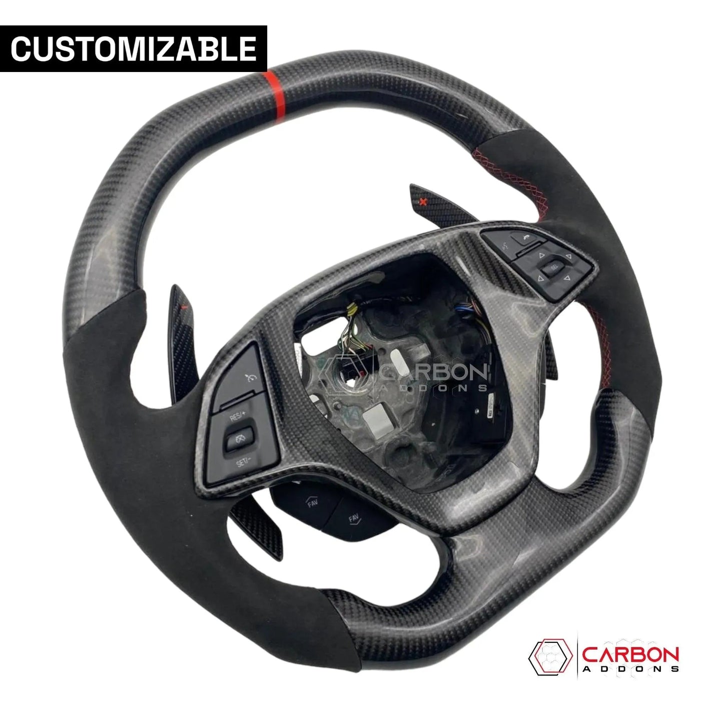 [Complete] Custom Carbon Fiber Steering Wheel C7 Corvette Stingray/Z06/Grand Sport 2014-2019