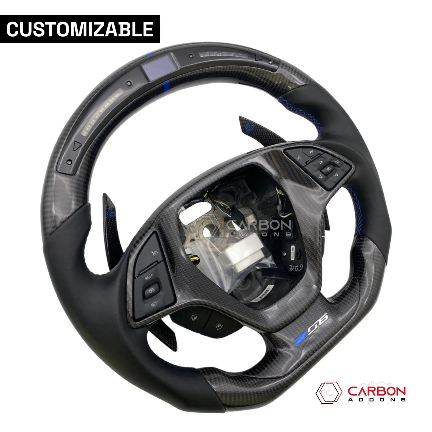 [Complete] Custom Carbon Fiber Steering Wheel C7 Corvette Stingray/Z06/Grand Sport 2014-2019