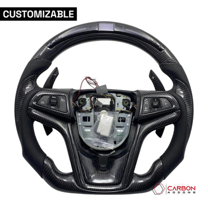 [Complete] Custom Carbon Fiber Steering Wheel For 2012-2015 Chevy Camaro