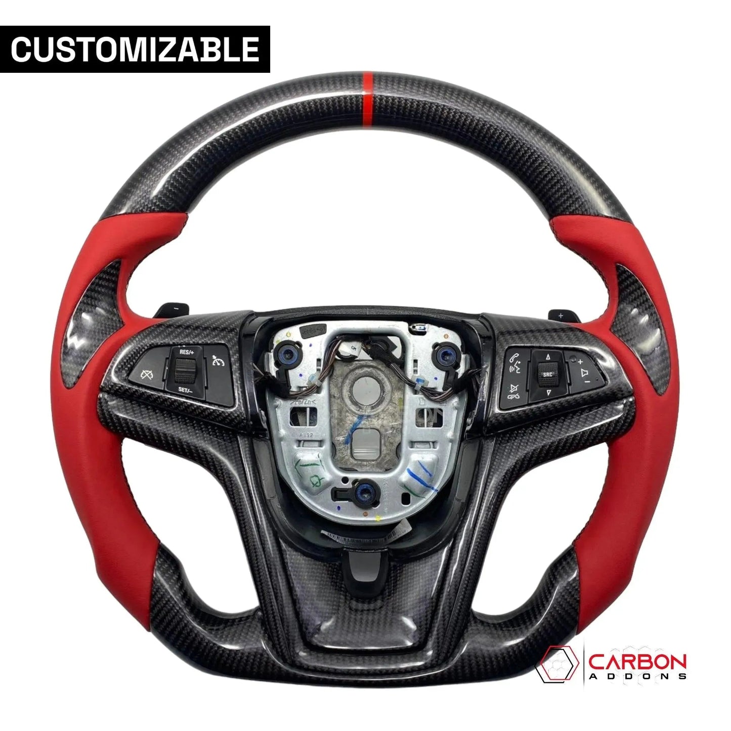 [Complete] Custom Carbon Fiber Steering Wheel For 2012-2015 Chevy Camaro
