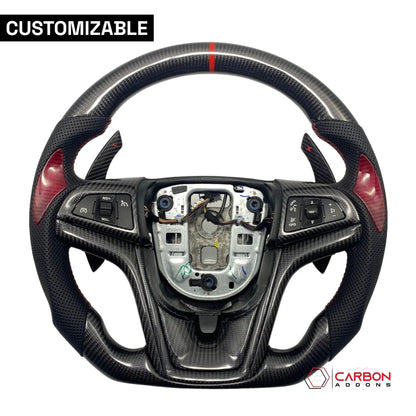 [Complete] Custom Carbon Fiber Steering Wheel For 2012-2015 Chevy Camaro