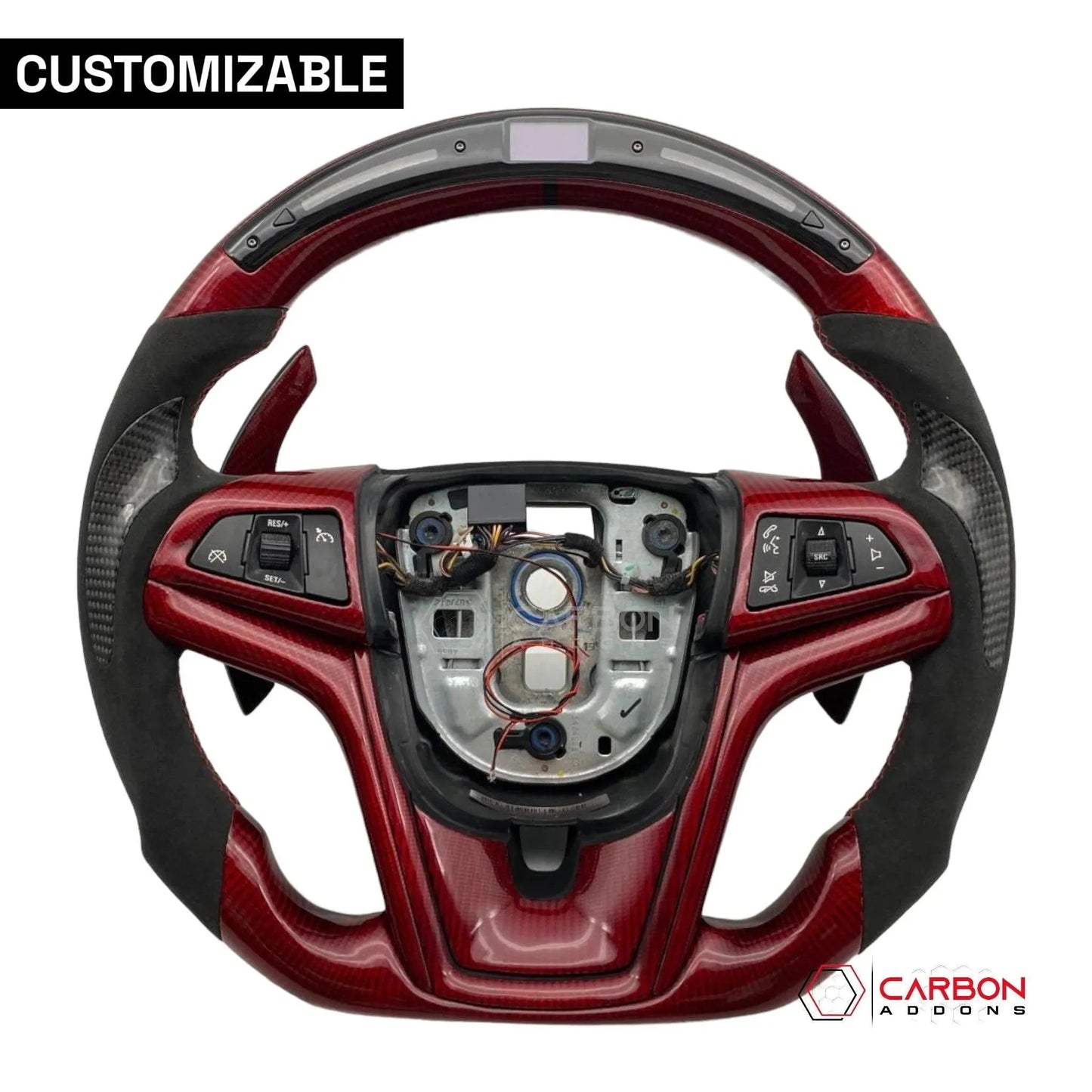 [Complete] Custom Carbon Fiber Steering Wheel For 2012-2015 Chevy Camaro