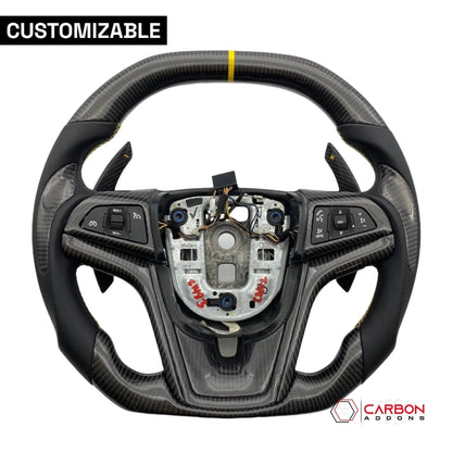 [Complete] Custom Carbon Fiber Steering Wheel For 2012-2015 Chevy Camaro