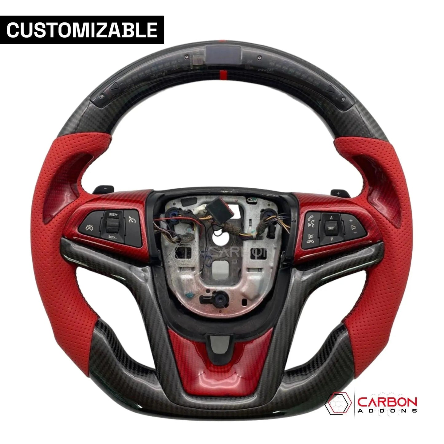 [Complete] Custom Carbon Fiber Steering Wheel For 2012-2015 Chevy Camaro