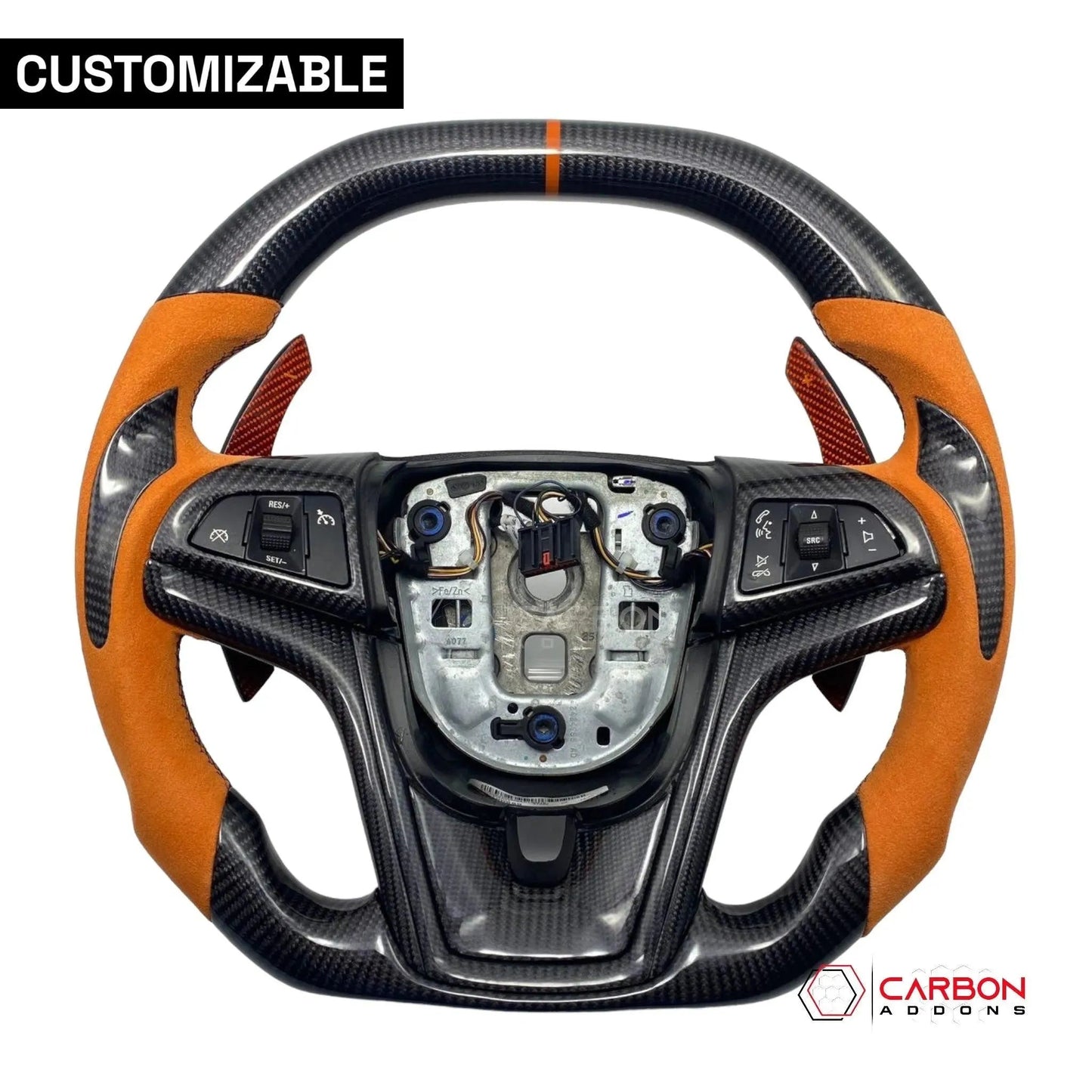 [Complete] Custom Carbon Fiber Steering Wheel For 2012-2015 Chevy Camaro