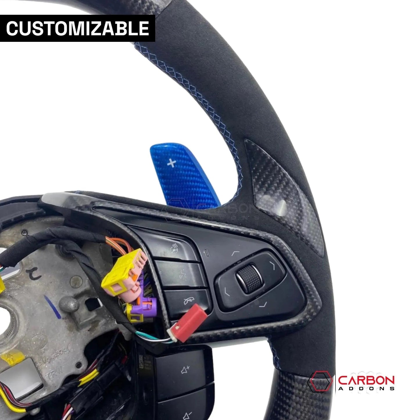 [Complete/Heated] C8 Corvette 2020+ Customizable Carbon Fiber Steering Wheel