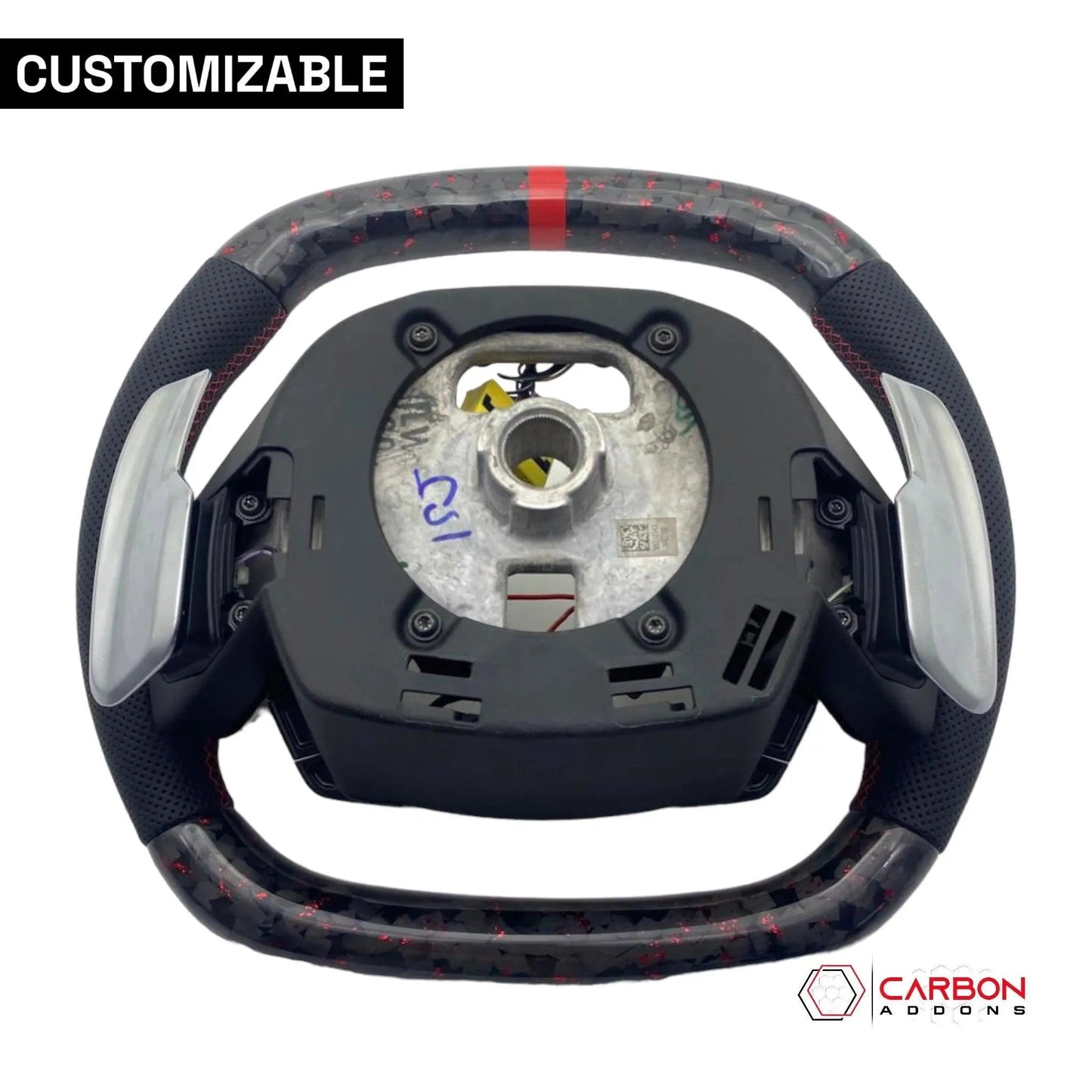 [Complete/Heated] C8 Corvette 2020+ Customizable Carbon Fiber Steering Wheel