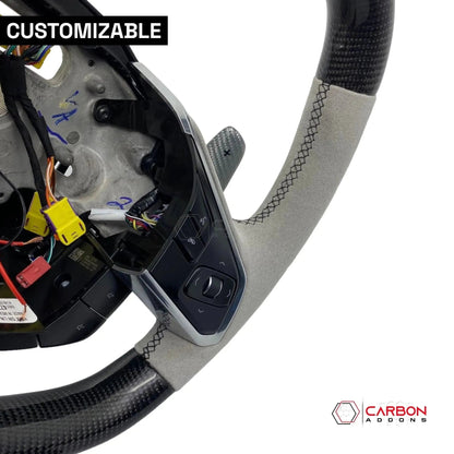 [Complete/Heated] C8 Corvette 2020+ Customizable Carbon Fiber Steering Wheel