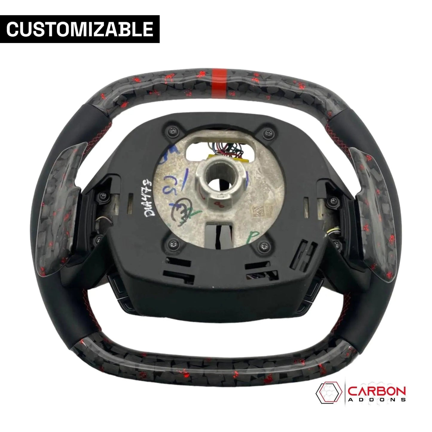 [Complete/Heated] C8 Corvette 2020+ Customizable Carbon Fiber Steering Wheel