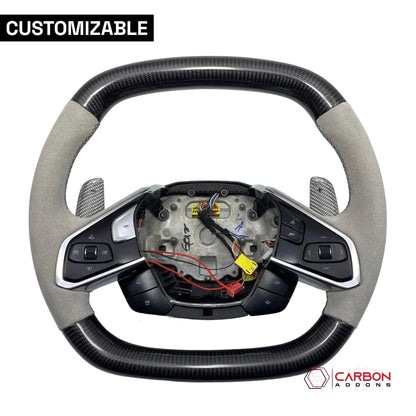 [Complete/Heated] C8 Corvette 2020+ Customizable Carbon Fiber Steering Wheel