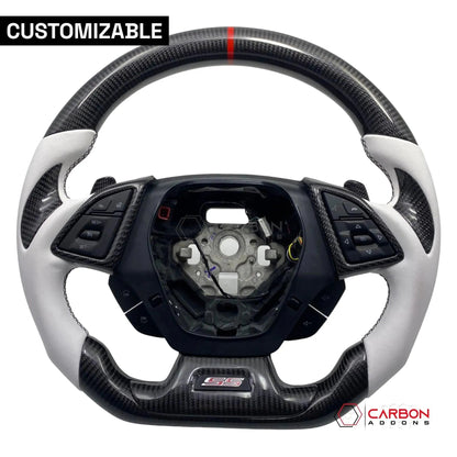 [Complete/Heated] Custom Carbon Fiber Steering Wheel For 2016-2024 Chevy Camaro