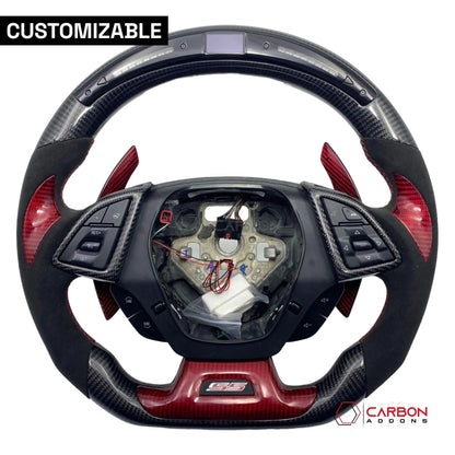 [Complete/Heated] Custom Carbon Fiber Steering Wheel For 2016-2024 Chevy Camaro
