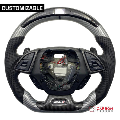 [Complete/Heated] Custom Carbon Fiber Steering Wheel For 2016-2024 Chevy Camaro