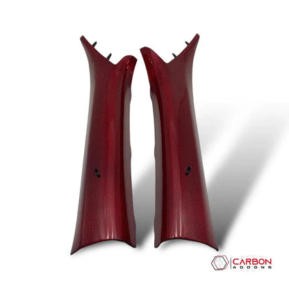 Custom Carbon Fiber Interior A-Pillars trim for 2016-2024 Chevy Camaro