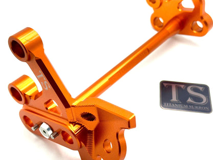 Custom CNC Aluminum Footpeg Bracket Assembly Surron