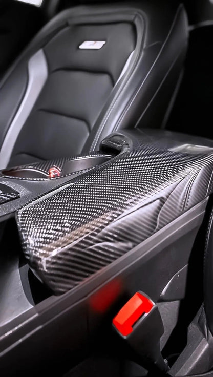 Customizable 2016-2024 Camaro Carbon Fiber Center Console Arm Rest