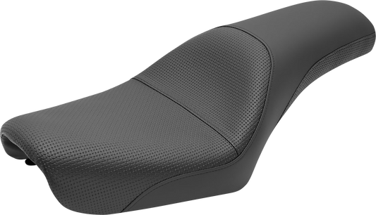 SADDLEMEN Profiler Basket-weave Seat - Black - FXDWG 804-05-147