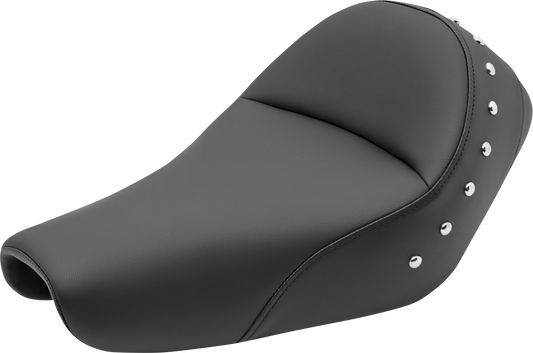 SADDLEMEN Heels Down Solo Seat - Without Backrest - Studded - Black 807-11-0011