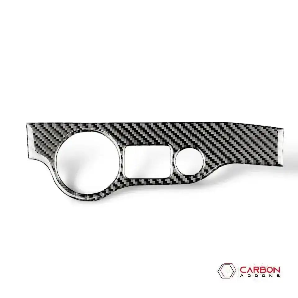 Dodge Challenger 2015-2023 Carbon Fiber Headlight and Trunk Release Button Trim Overlay