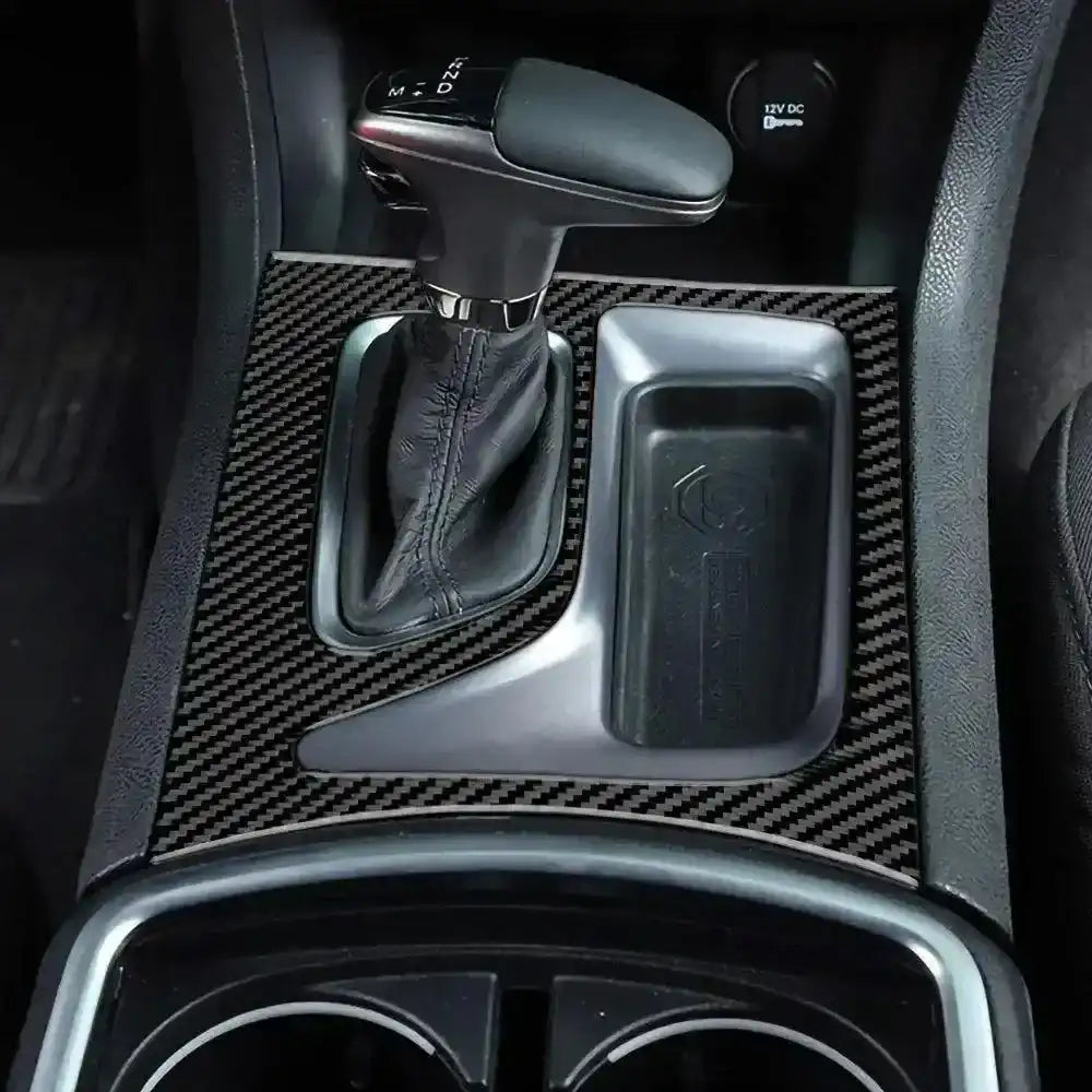 Dodge Charger 2015-2023 Carbon Fiber Front & Rear Center Console Panel Trim Overlays