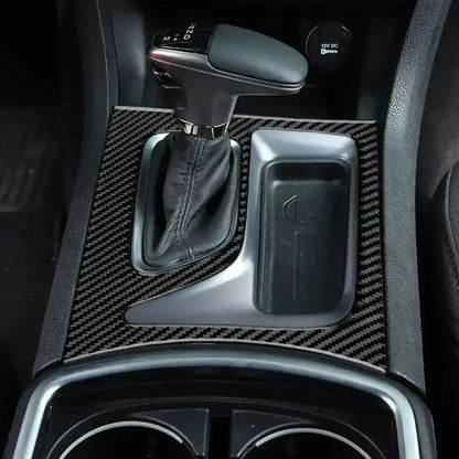 Dodge Charger 2015-2023 Carbon Fiber Front & Rear Center Console Panel Trim Overlays
