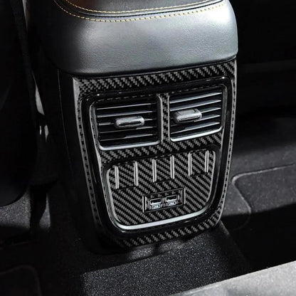 Dodge Charger 2015-2023 Carbon Fiber Rear Center Console AC Vent Trim Overlay