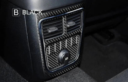 Dodge Charger 2015-2023 Carbon Fiber Rear Center Console AC Vent Trim Overlay