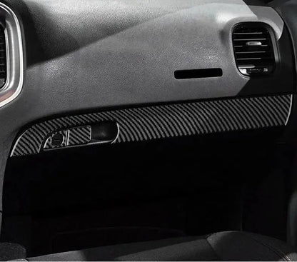 Dodge Charger 2015-2023 Carbon Fiber Storage Glove Box Trim Overlay