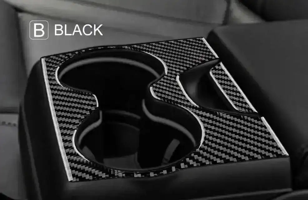 Dodge Charger 2015-2023 Real Carbon Fiber Rear Seat Center Armrest Trim Overlay
