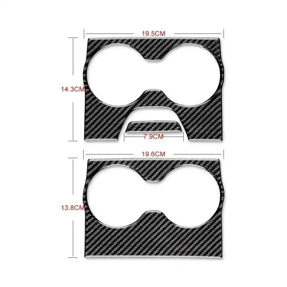 Dodge Charger 2015-2023 Real Carbon Fiber Rear Seat Center Armrest Trim Overlay
