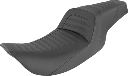 SADDLEMEN Slim Roll & Pleat Seat - Black 897-06-161