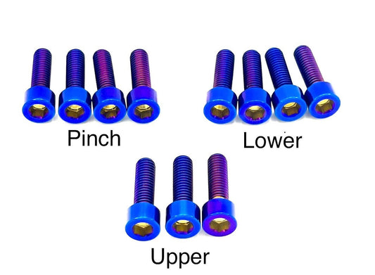 Titanium EXT Ferro Fork Bolt Kits