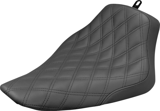 SADDLEMEN Renegade Solo Seat - Lattice Stitched - Black - FLS 812-26-002LS