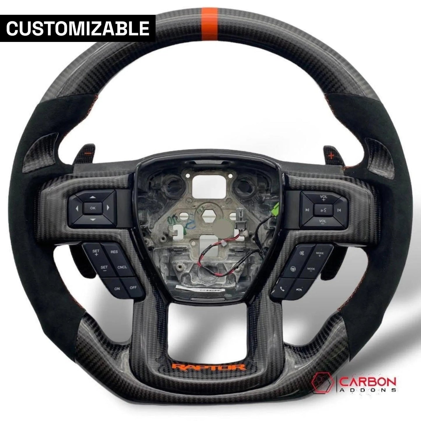 F150 2015-2020 Custom Carbon Fiber Steering Wheel