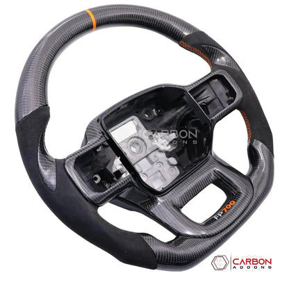F150 2021-2024 Custom Heated Carbon Fiber Steering Wheel