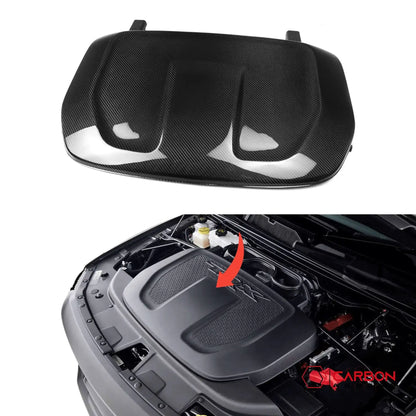2021+ RAM TRX Real Carbon Engine Bay Replacement Trim